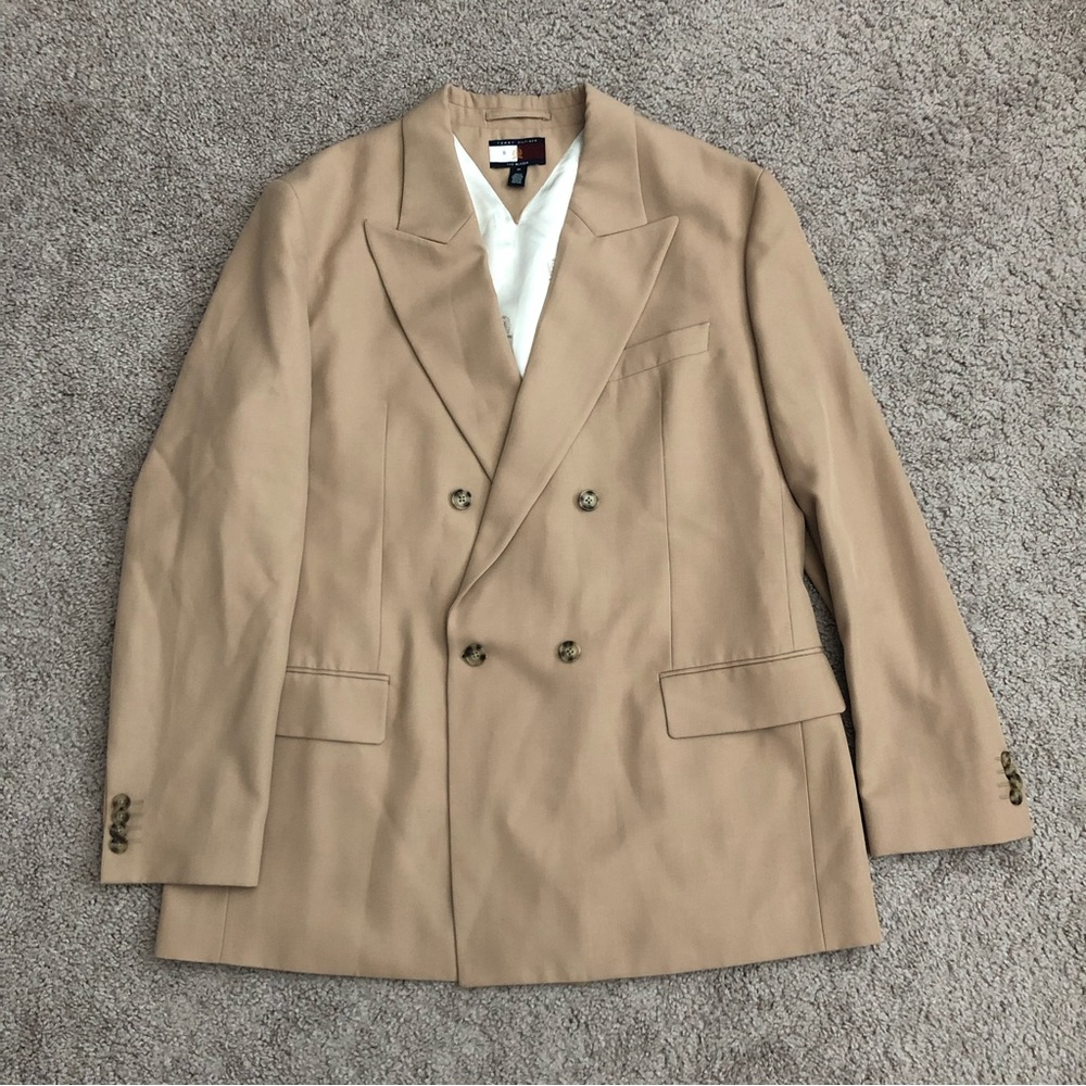 Tommy Hilfiger Mens Size 60 The Blazer Wool Blend